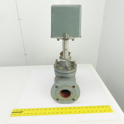 DN65 PN16 2-1/2" Flanged Globe Valve W/S6062-18A Electric Actuator 24VAC