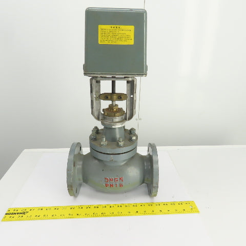 DN65 PN16 2-1/2" Flanged Globe Valve W/S6062-18A Electric Actuator 24VAC