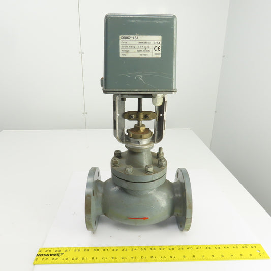 DN65 PN16 2-1/2" Flanged Globe Valve W/S6062-18A Electric Actuator 24VAC
