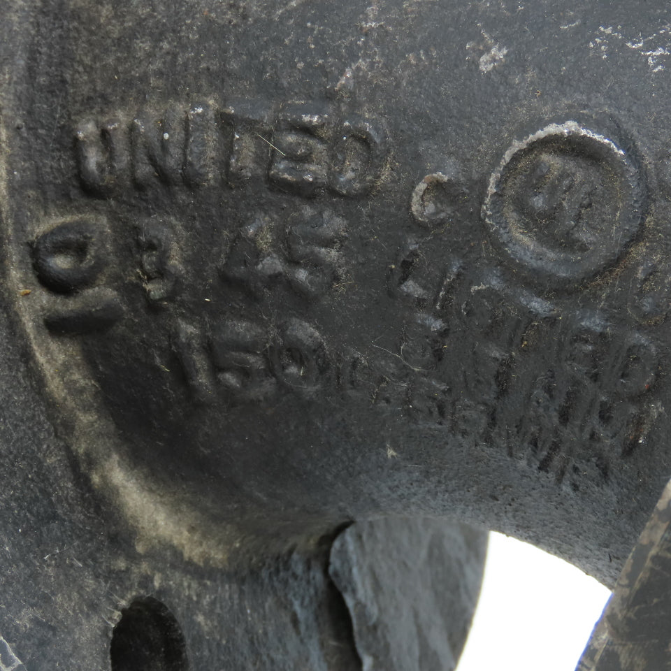 United 3" Flat Face 45 Degree Elbow Class 150 Ductile Iron Flanged Fitting