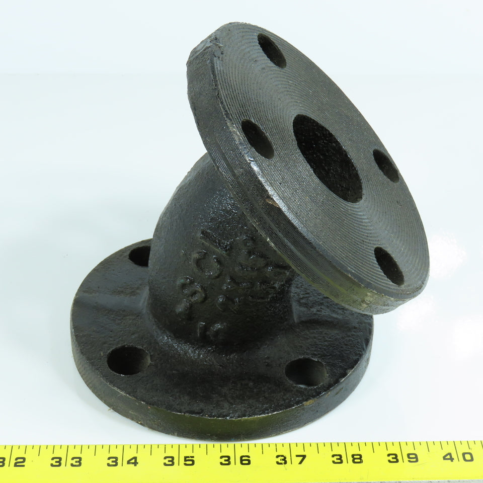 SCI 2" Flat Face 45 Degree Elbow Class 150 Ductile Iron Flanged Fitting