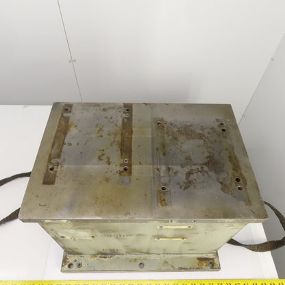 18" x 12" x 13-15/16"H Steel Riser Machinist Block Setup Fixture 7/8" Thick Top