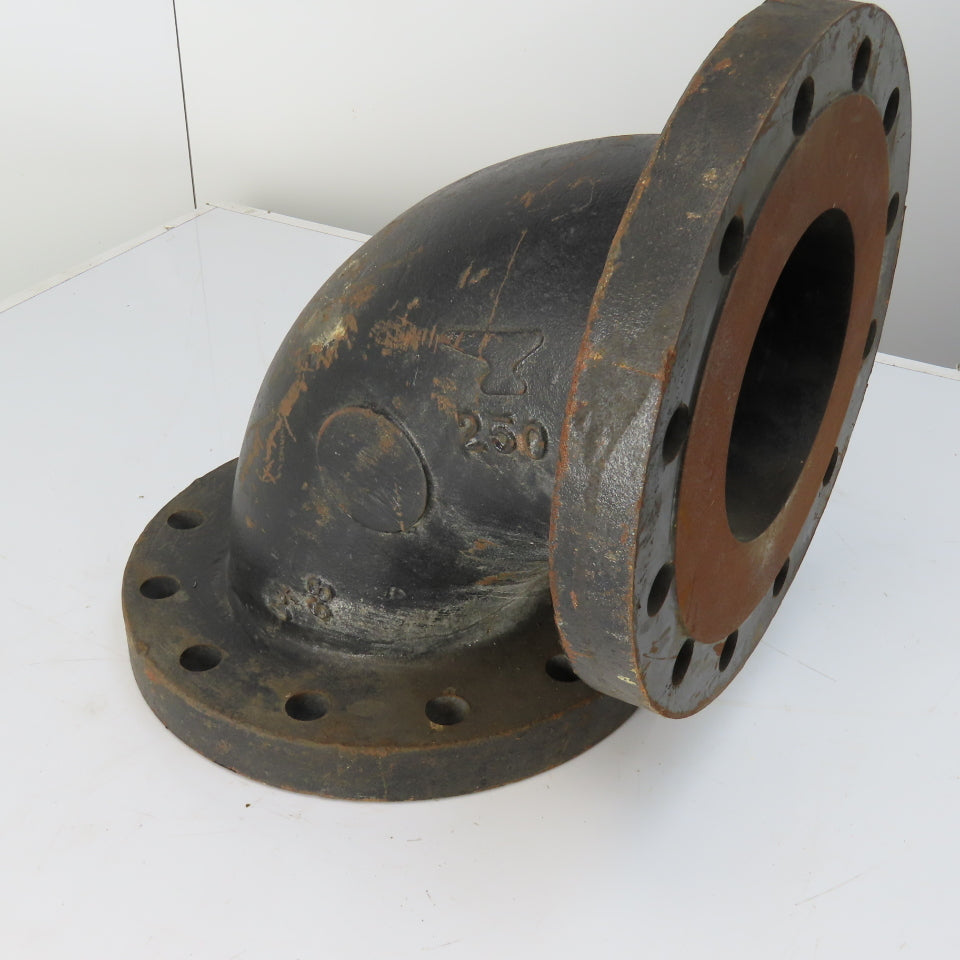 Anvil 6" Raised Face 250# Ductile Iron Flanged 90 Degree Elbow Fitting 12 Bolt