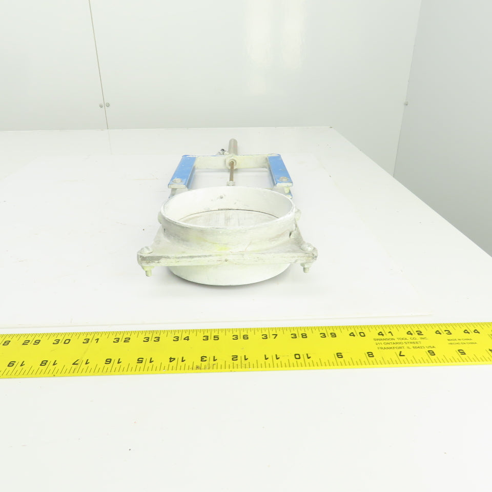 Cast Aluminum Pneumatic Air Actuated 5-1/2" Blast Gate Valve