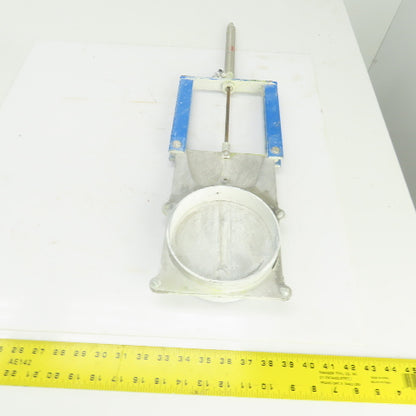 Cast Aluminum Pneumatic Air Actuated 5-1/2" Blast Gate Valve