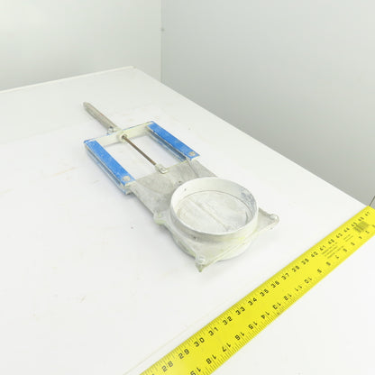 Cast Aluminum Pneumatic Air Actuated 5-1/2" Blast Gate Valve