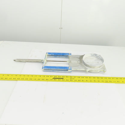 Cast Aluminum Pneumatic Air Actuated 5-1/2" Blast Gate Valve