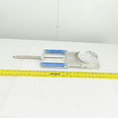 Cast Aluminum Pneumatic Air Actuated 5-1/2" Blast Gate Valve