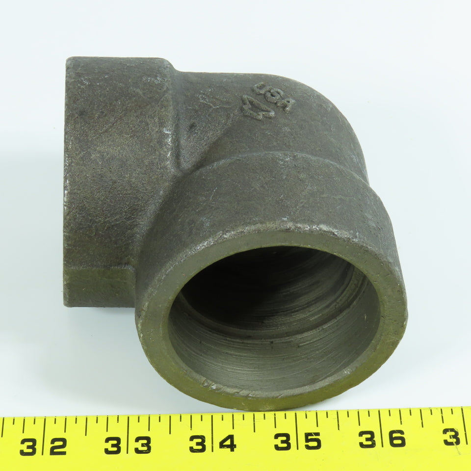 Anvil 0362001802 2" Black Forged Steel 90 Degree Socket Elbow Class 3000 USA
