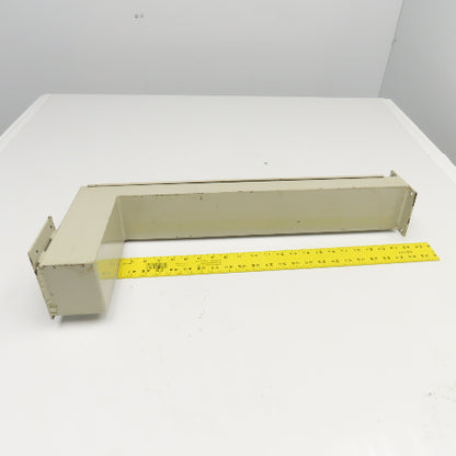 4-1/2" x1-1/2" Steel Wireway Gutter Conduit Tube Elbow 25" x 10"