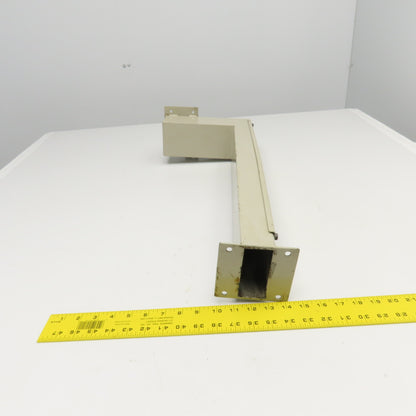 4-1/2" x1-1/2" Steel Wireway Gutter Conduit Tube Elbow 25" x 10"