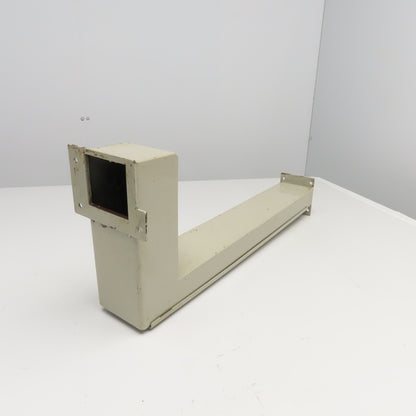 4-1/2" x1-1/2" Steel Wireway Gutter Conduit Tube Elbow 25" x 10"