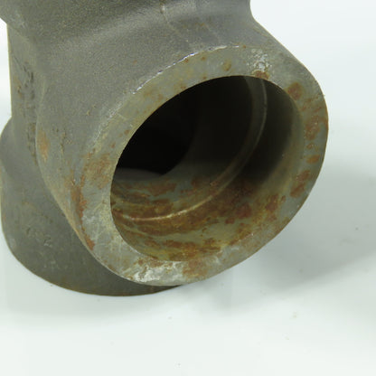 1 1/2" Forged Steel 3000# Socket Tee Weld Fitting Lot of 2