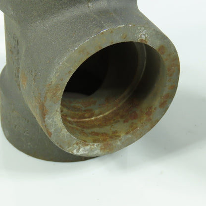 1 1/2" Forged Steel 3000# Socket Tee Weld Fitting Lot of 2