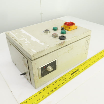 Single Phase 120V 10-16A Prewired Motor Starter Assembly W/Timer & Disconnect