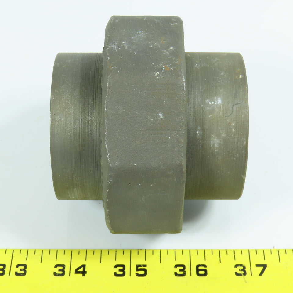 Bonney 1-1/2" Black Forged Steel 3000# Weld Socket Union Pipe Fitting