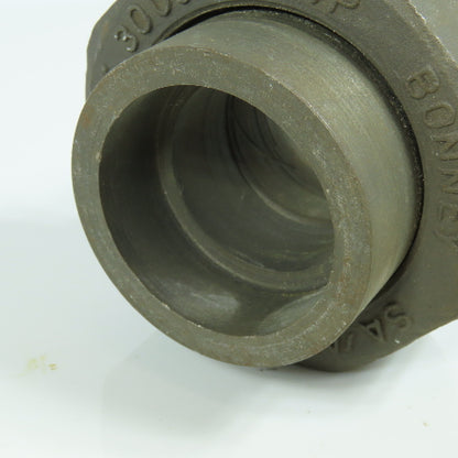 Bonney 1-1/2" Black Forged Steel 3000# Weld Socket Union Pipe Fitting