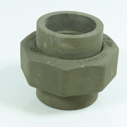 Bonney 1-1/2" Black Forged Steel 3000# Weld Socket Union Pipe Fitting