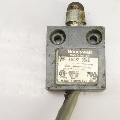 Honeywell 914CE2-33N37 Micro Roller Plunger Limit Switch