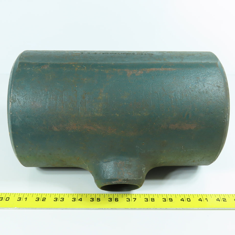 6" x 6" x 2" Carbon Steel Reducing Tee Butt Weld Pipe Fitting