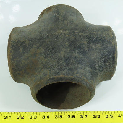 4" Carbon Steel 4 Way Cross Connector Butt Weld Pipe Fitting