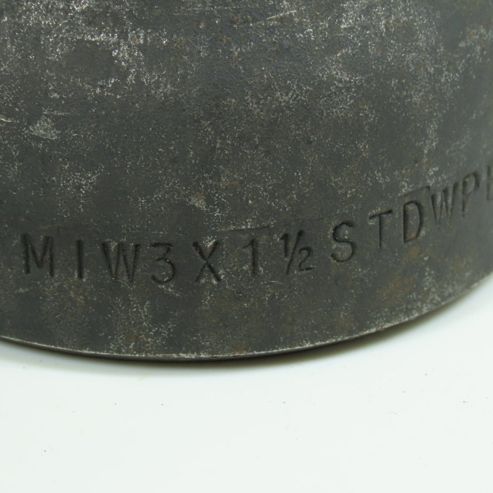 3" x 1-1/2" STD Carbon Steel Concentric Reducer Butt Weld Fitting Lot of 2