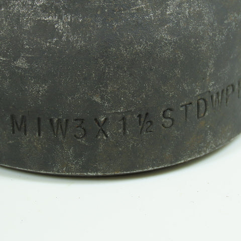 3" x 1-1/2" STD Carbon Steel Concentric Reducer Butt Weld Fitting Lot of 2