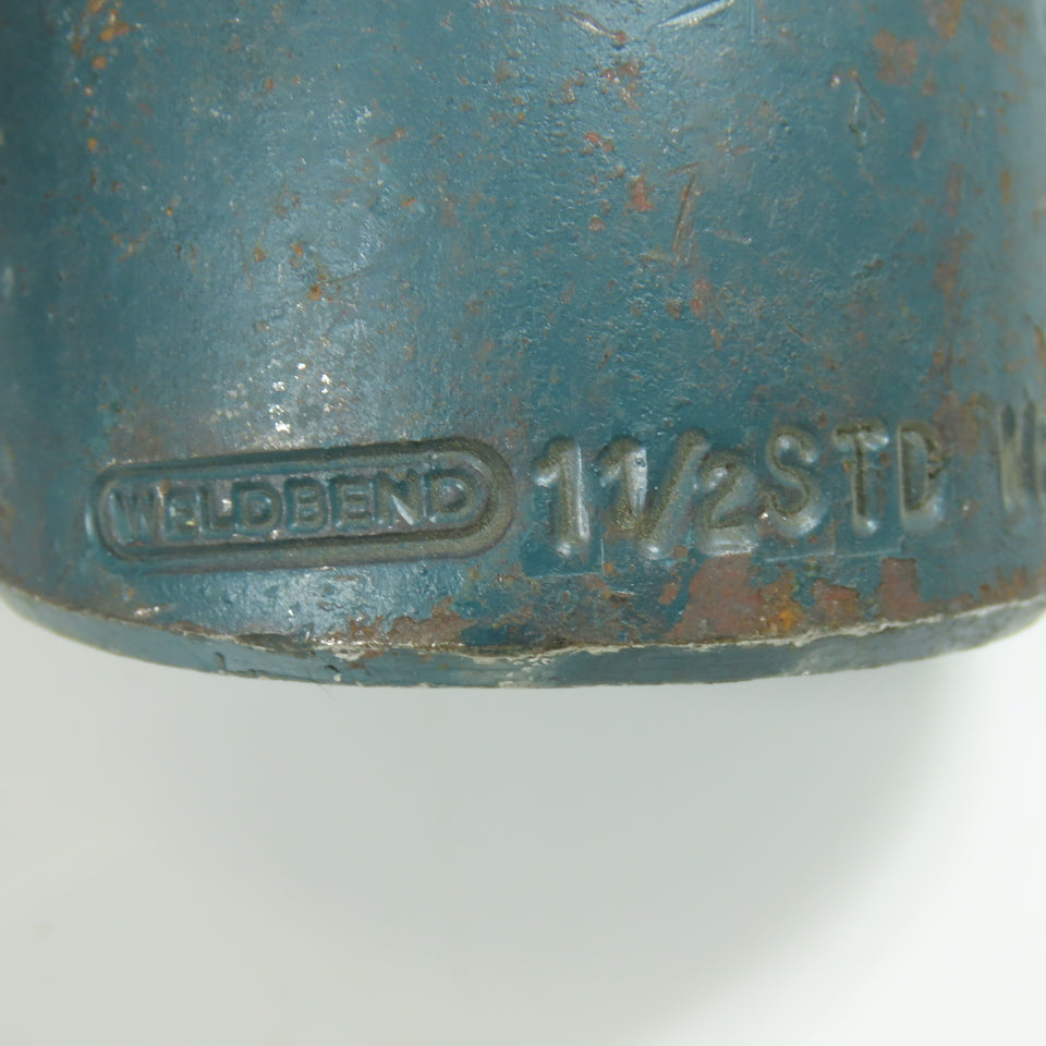 Weldbend 1-1/2" STD Carbon Steel Concentric Reducer Butt Weld Fitting Lot of 3