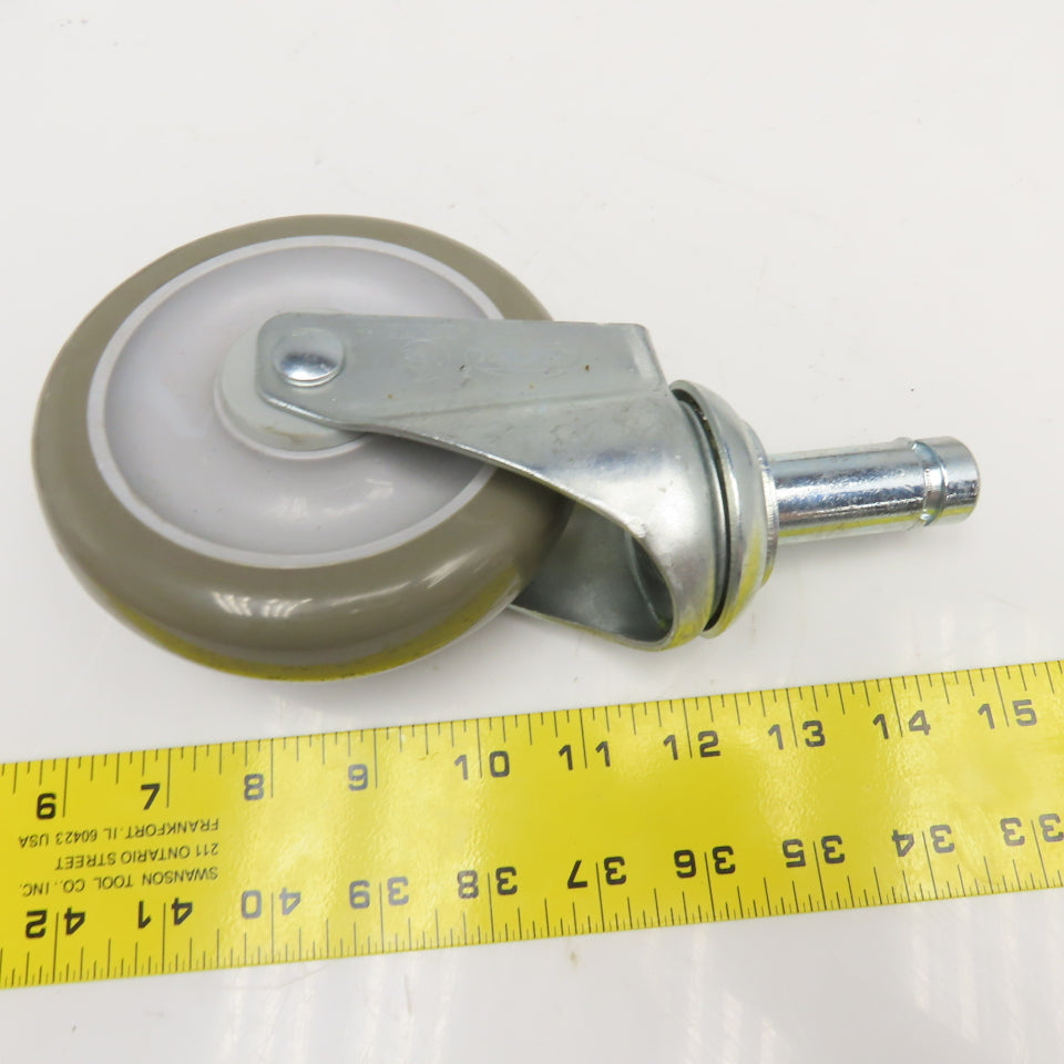 Nexel 500592 5" Polyurethane Swivel Stem Caster W/ Bumpers 1200Lb Capacity Set