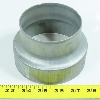 5" x 4" Galvanized Steel Round Duct Reducer Lot of 3