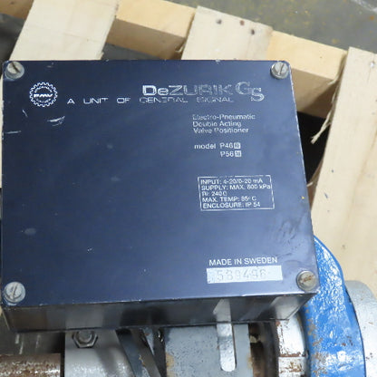 K&M Control Valve D-GCG DL-145-R-F-D3 6" Flange Mount Gate Valve 35PSI Actuator