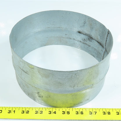 8" Galvanized Steel Round Duct 24 Gauge Male Extension/Coupling Lot of 3
