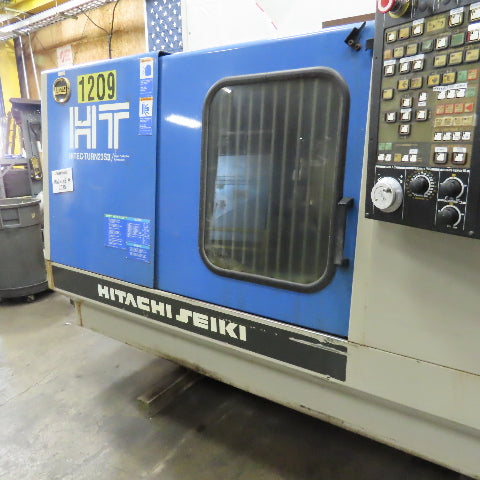 Hitachi Seiki Hitec-Turn23SII CNC Lathe 10 Tool Turret Turning Cell 208V