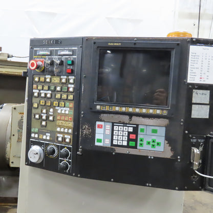 Hitachi Seiki Hitec-Turn23SII CNC Lathe 10 Tool Turret Turning Cell 208V