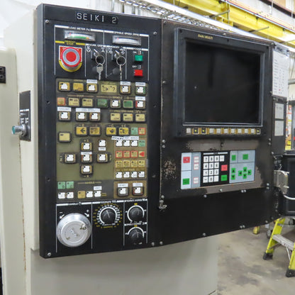Hitachi Seiki Hitec-Turn23SII CNC Lathe 10 Tool Turret Turning Cell 208V