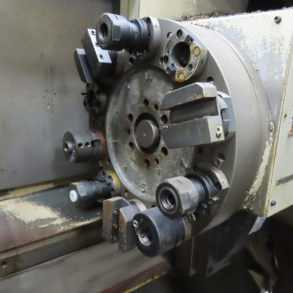 Hitachi Seiki Hitec-Turn23SII CNC Lathe 10 Tool Turret Turning Cell 208V