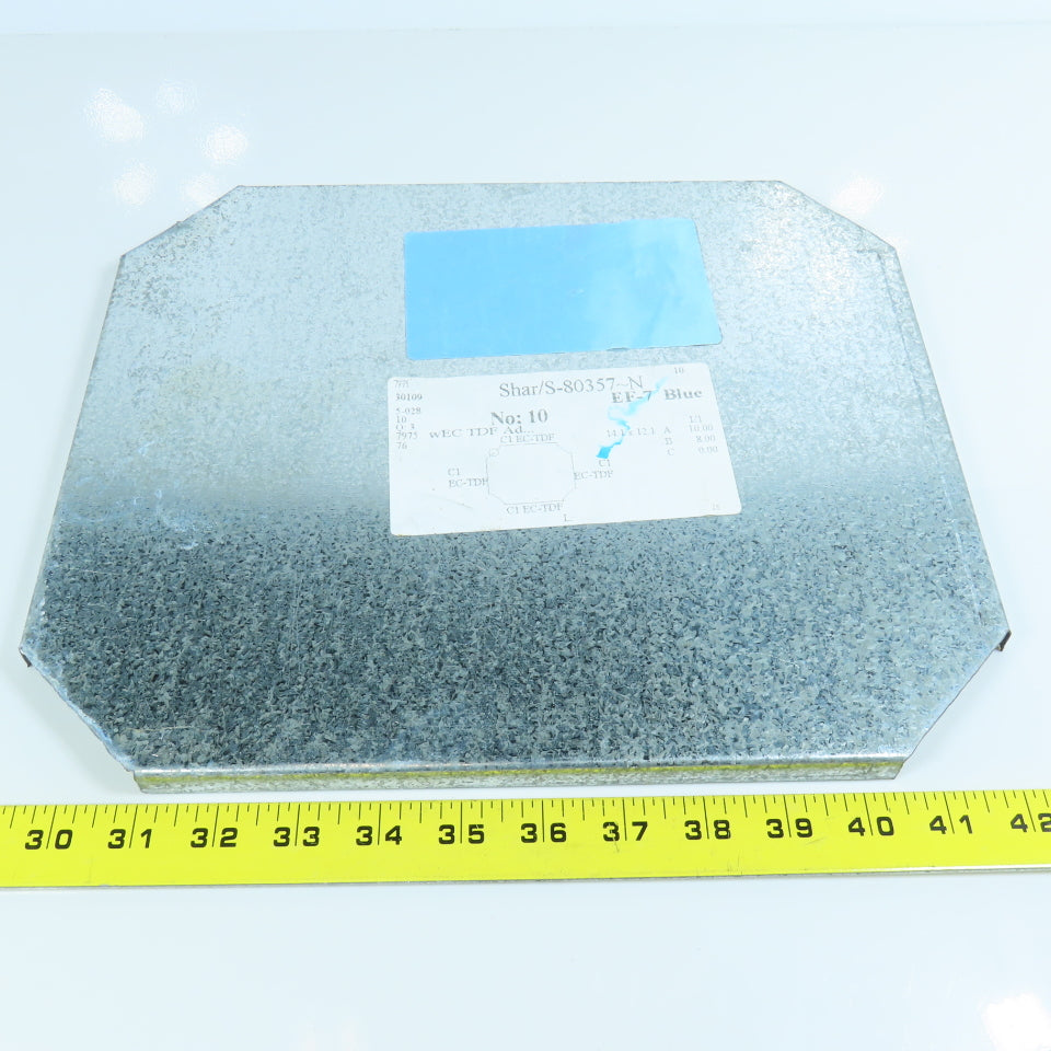 11" x 14" Galvanized Steel Rectangular Duct End Cap Lot of 4
