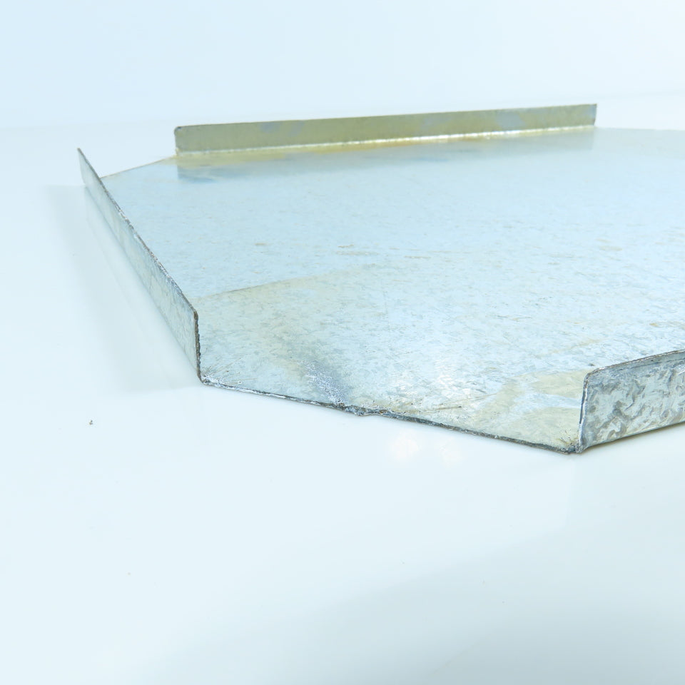 11" x 14" Galvanized Steel Rectangular Duct End Cap Lot of 4