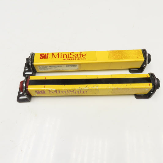 STI MS4308BX BR Minisafe Light Curtain Transmitter Receiver Set
