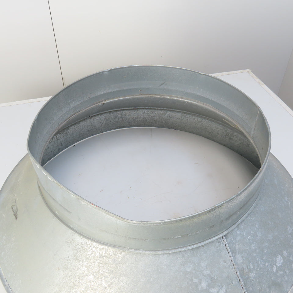 24" x 16" Galvanized Steel Spiral Duct 22 Gauge Increaser/Reducer