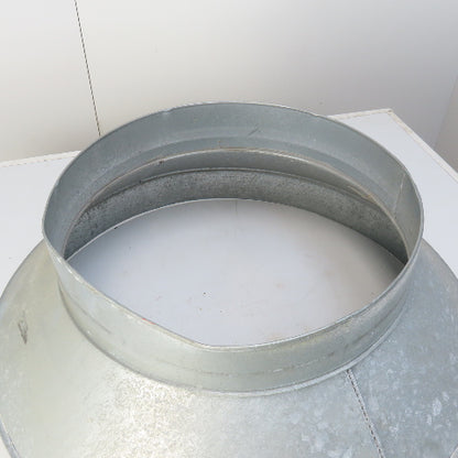 24" x 16" Galvanized Steel Spiral Duct 22 Gauge Increaser/Reducer