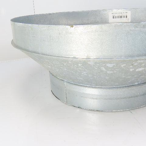 24" x 16" Galvanized Steel Spiral Duct 22 Gauge Increaser/Reducer