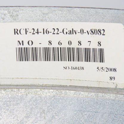 24" x 16" Galvanized Steel Spiral Duct 22 Gauge Increaser/Reducer