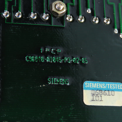 Siemens C98043-A1045-L3 Control Board C98040-A1045-P3-02-85