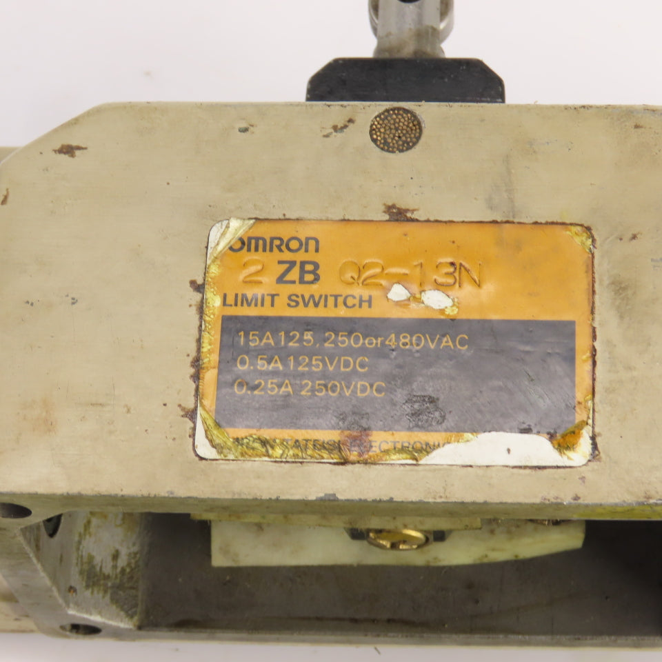 Omron 2 ZB Q2-13N Roller Plunger Limit Switch