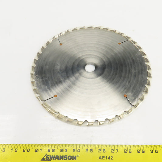 1810-003 12" x 40 x 1SQG Tooth Carbide Tipped Saw Blade 1" Arbor