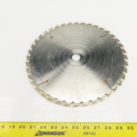 1810-003 12" x 40 x 1SQG Tooth Carbide Tipped Saw Blade 1" Arbor