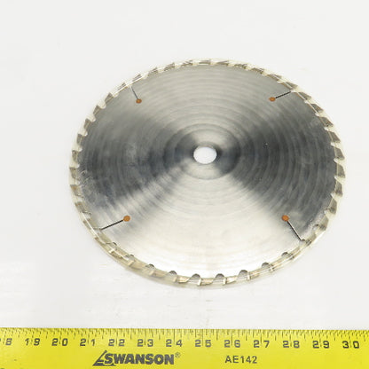 1810-003 12" x 40 x 1SQG Tooth Carbide Tipped Saw Blade 1" Arbor