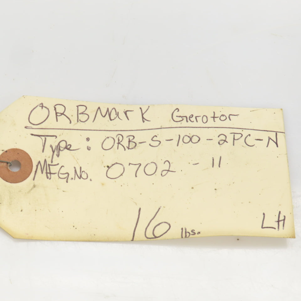Orbmark ORB-S-100-2PC-N 0702 Geroter Hydraulic Motor 1" Keyed Shaft