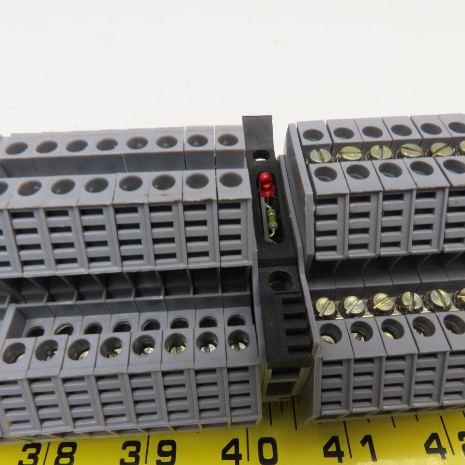 Morsettitalia Euro D4 600V 20A Terminal Block Rail Mount Lot Of 45